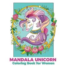 Mandala unicorn coloring book for women