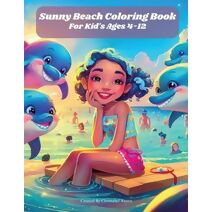 Sunny Beach Coloring Book For Kids Ages 4-12.