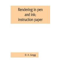 Rendering in pen and ink; instruction paper