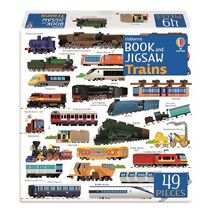 Usborne Book and Jigsaw Trains (Usborne Book and Jigsaw)