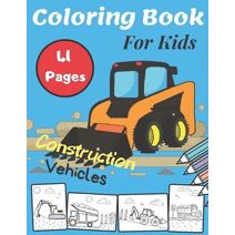 Coloring Book For Kids Construction Vehicles