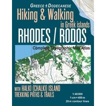 Rhodes (Rodos) Complete Topographic Map Atlas 1 (Hopping Greek Islands Travel Guide Maps for Rhodos)