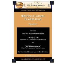 999 Pick 3 Lottery Players Club Volume 1 (999 Lottery Players Club 34)