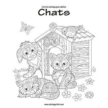 Livre de coloriage pour adultes Chats 1 (Chats)