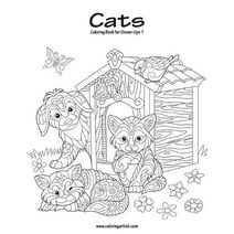 Cats Coloring Book for Grown-Ups 1 (Cats)