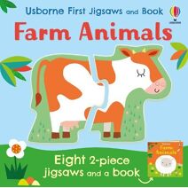 Usborne First Jigsaws: Farm Animals (Usborne First Jigsaws And Book)