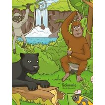 Scimmie Libro da Colorare 3 & 4 (Scimmie)