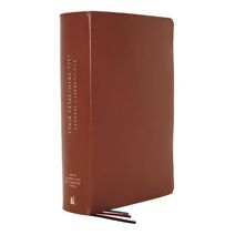 NASB, Charles F. Stanley Life Principles Bible, 2nd Edition, Genuine Leather, Brown, Thumb Indexed, Comfort Print