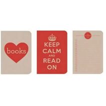 I Love Books Eco-Friendly Notebooks: Red (3 Books Per Set)