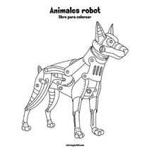 Animales robot libro para colorear 1 (Animales Robot)