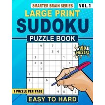 Extra Large Print Sudoku Puzzle Book Easy to Hard (Smarter Brain)