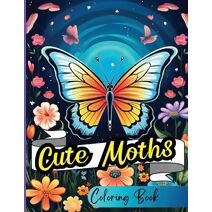 Cute Moths Coloring Book