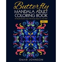 Butterfly Mandala Adult Coloring Book Vol 1