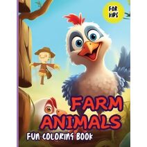 Farm Animals Fun Coloring Book For Kids