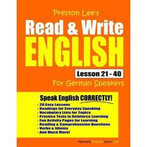 Preston Lee's Read & Write English Lesson 21 - 40 For German Speakers