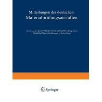 Mitteilungen Der Deutschen Materialprufungsanstalten