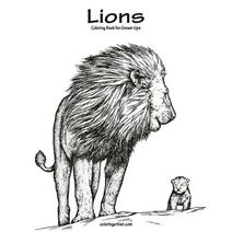 Lions Coloring Book for Grown-Ups 1 (Lions)