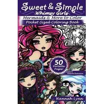 Sweet & Simple Mermaids & More to Color Pocket-Sized Coloring Book