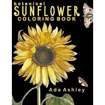 Botanical Sunflower Coloring Book