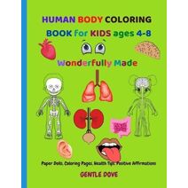 HUMAN BODY COLORING BOOK for KIDS ages 4-8