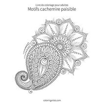 Livre de coloriage pour adultes Motifs cachemire paisible 2 (Motifs Cachemire Paisible)