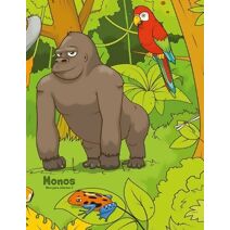 Monos libro para colorear 3 (Monos)