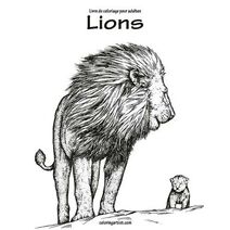 Livre de coloriage pour adultes Lions 1 (Lions)